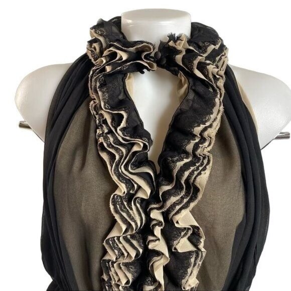 Neiman Marcus For Target Robert Rodriguez Ruffle Top Halter Tank Blouse Size S - Picture 2 of 9